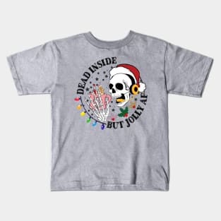 Dispatcher Christmas Dead Inside by Jolly AF Kids T-Shirt